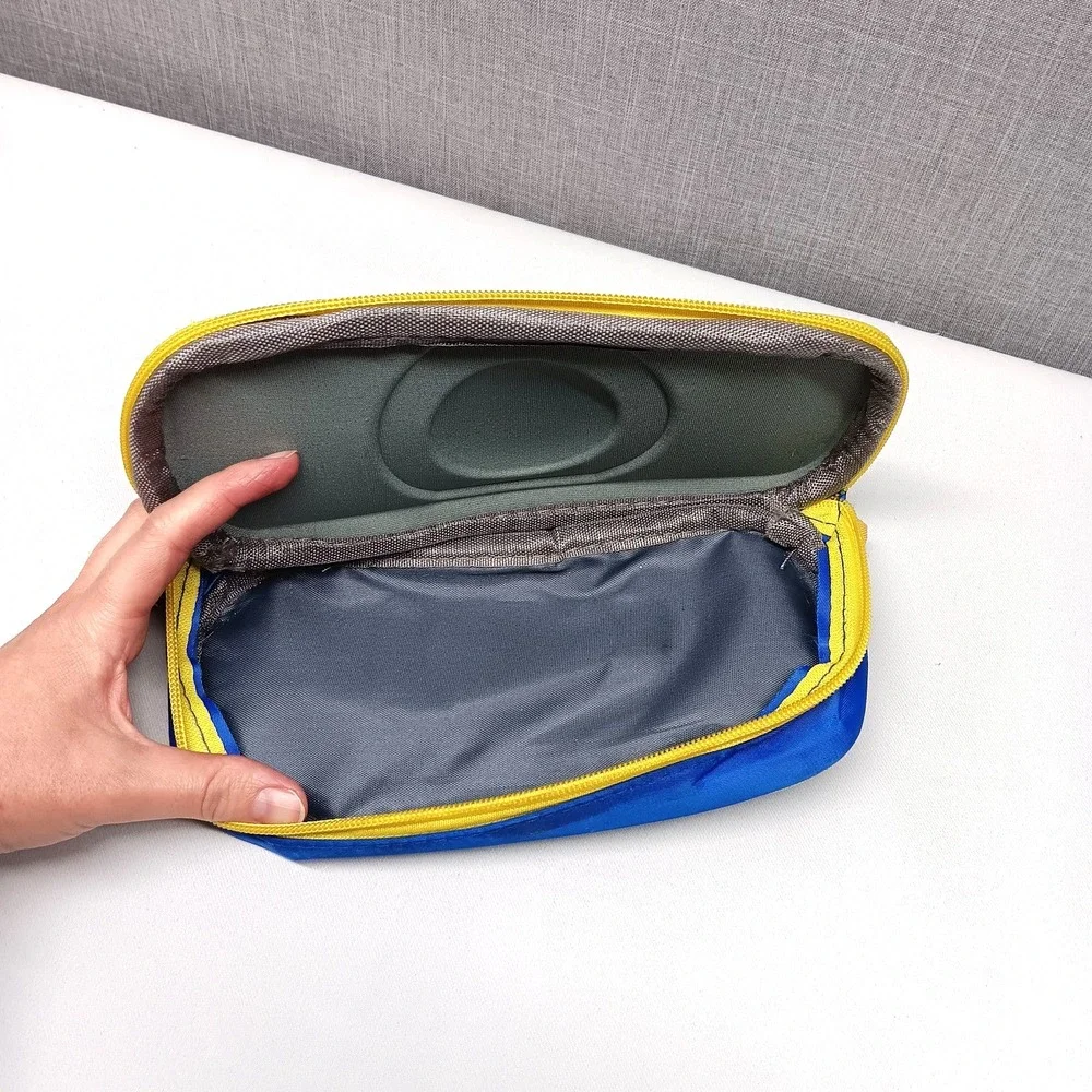 Pokemon GO Pikachu Pencil Case‎ Blue Yellow Zipper School Supply Pouch Kids